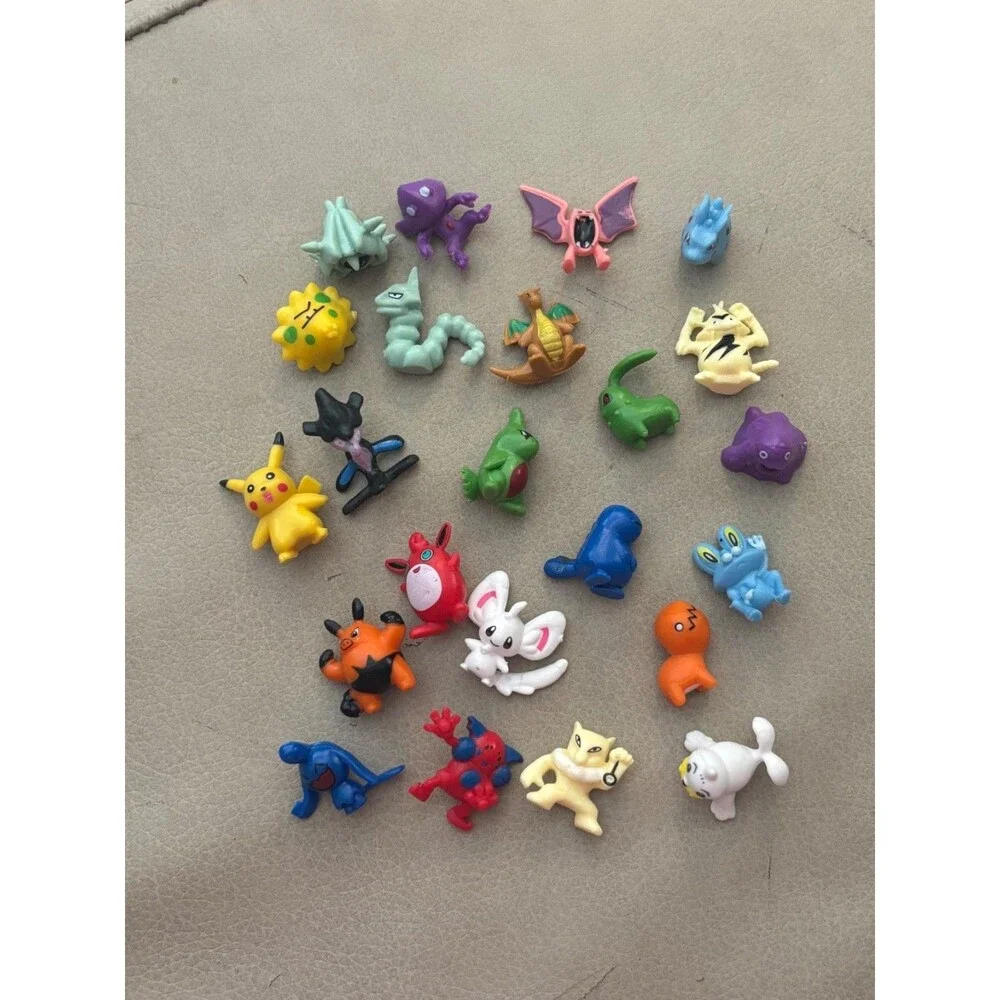 Pokemon Mini Figure Anime Manga character lot of 23 Set sale Pikachu Eevee etc.